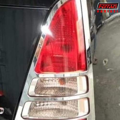 GARNISH LAMPU BELAKANG MOBIL TOYOTA INNOVA LAMA CHROME FERRARI VARIASI