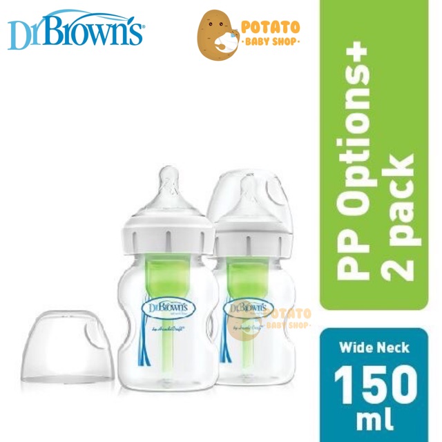 Dr Brown’s Options+ PP Wideneck 150ml - 2pack