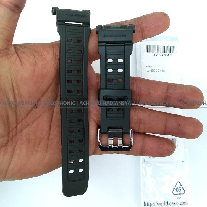 Tali Jam Casio Gshock Mudman G9000 3V | Strap Mudman G9000-3V Green