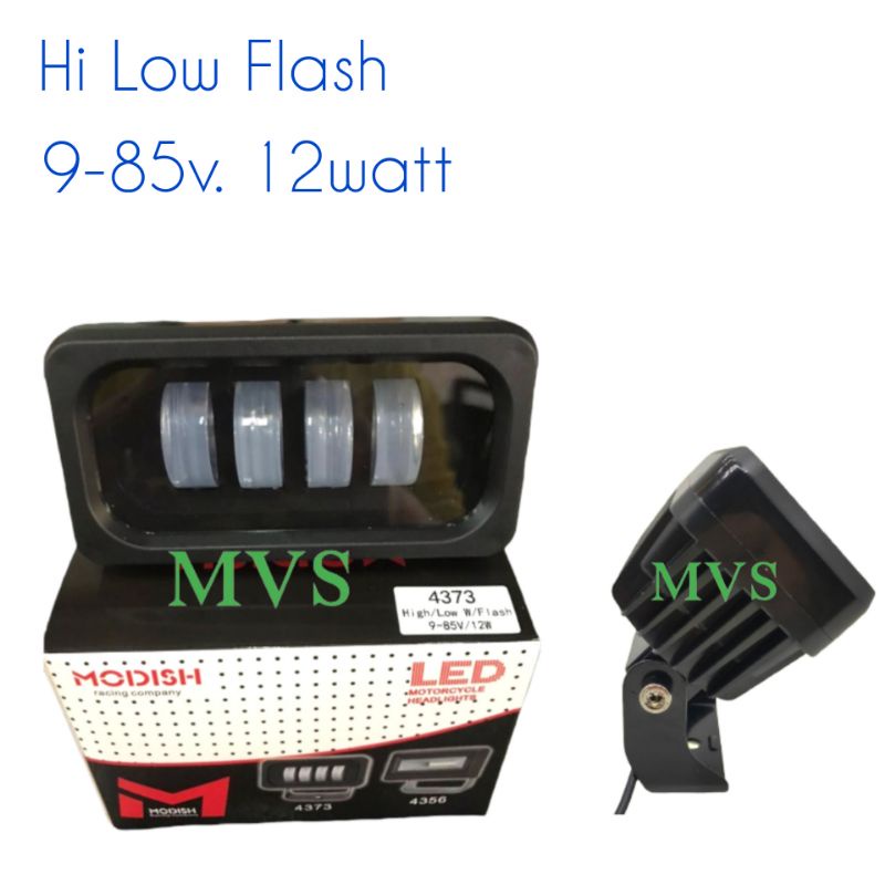 Lampu Tembak kotak 4 led lensa 4d dc 12 volt foglamp daymaker