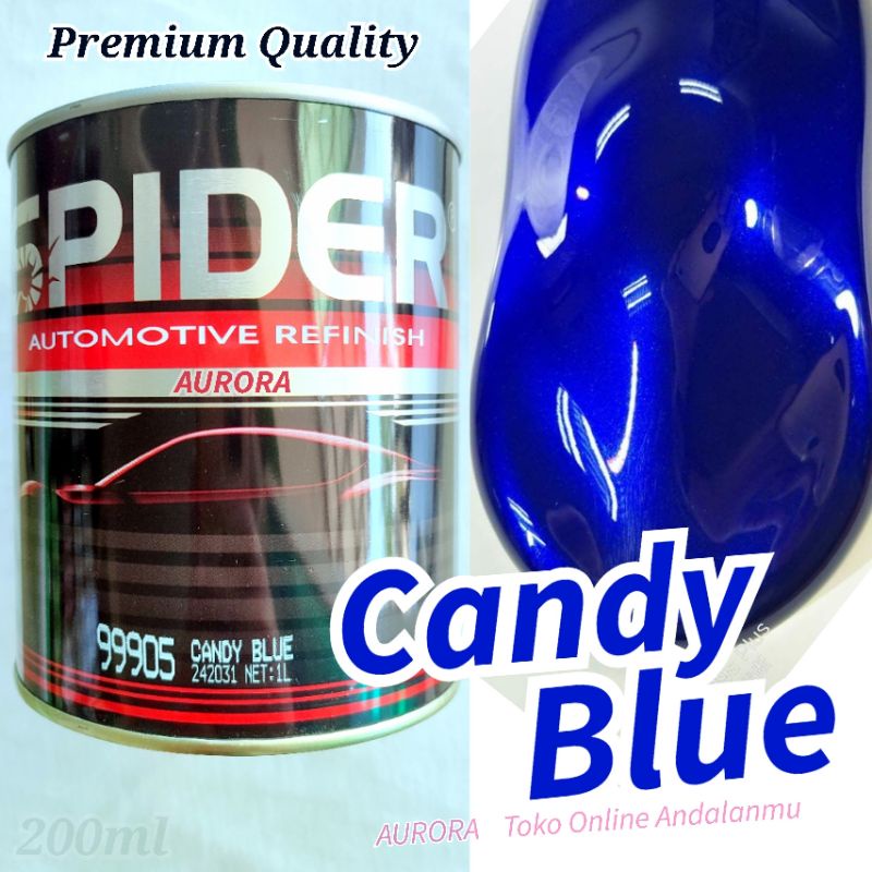 (FreeOngkir) Cat Candytone Biru SPIDER Candy Blue Cendy Cendyton Sepider Laba Laba Cet Mobil dan