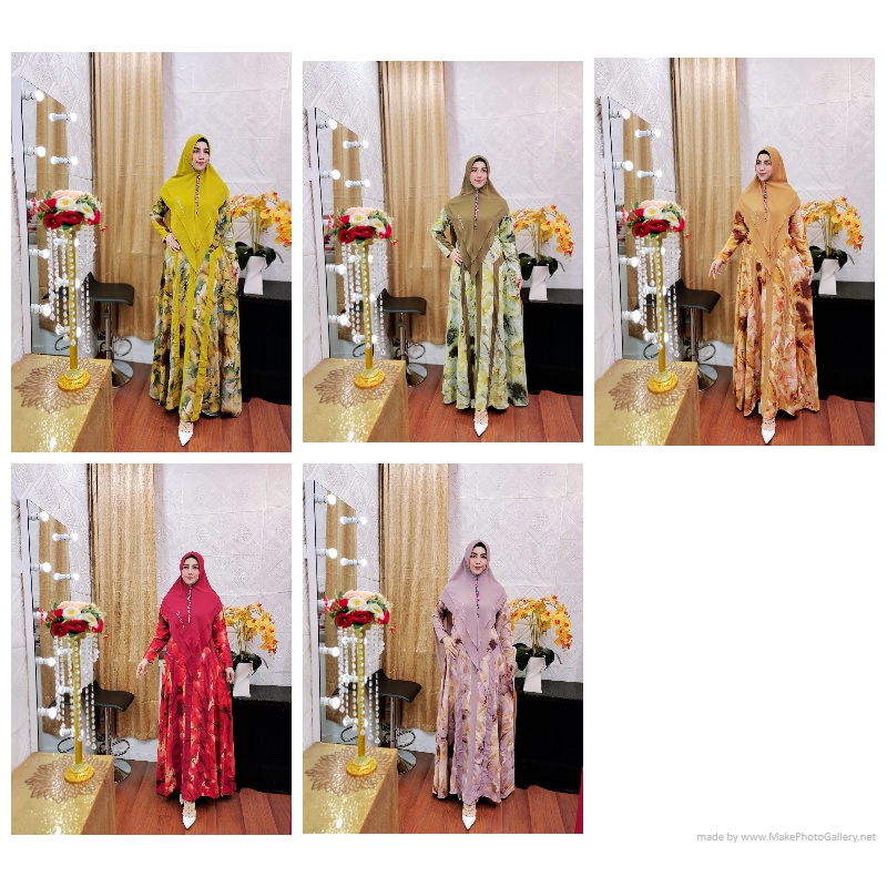 MARIOSA SERIES SYARI BY DANEENA FASHION Gamis Syar'i Kekinian Terlaris Termurah Bestseller