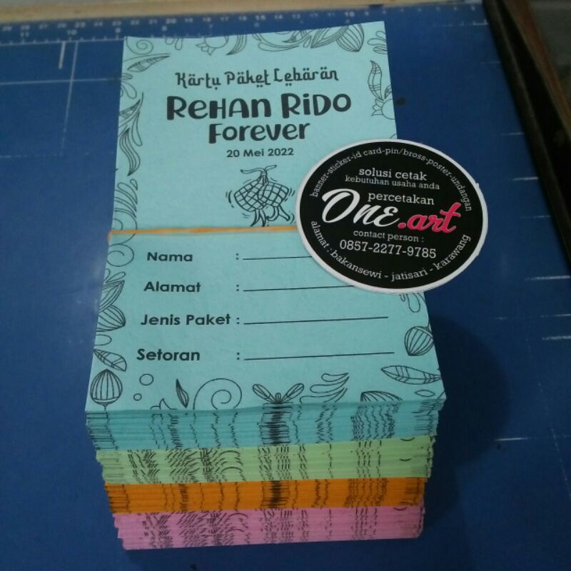 Kartu Paket Lebaran Custom