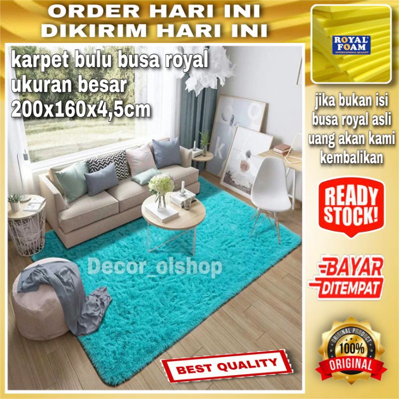 Karpet bulu uk 200x160x4,5cm