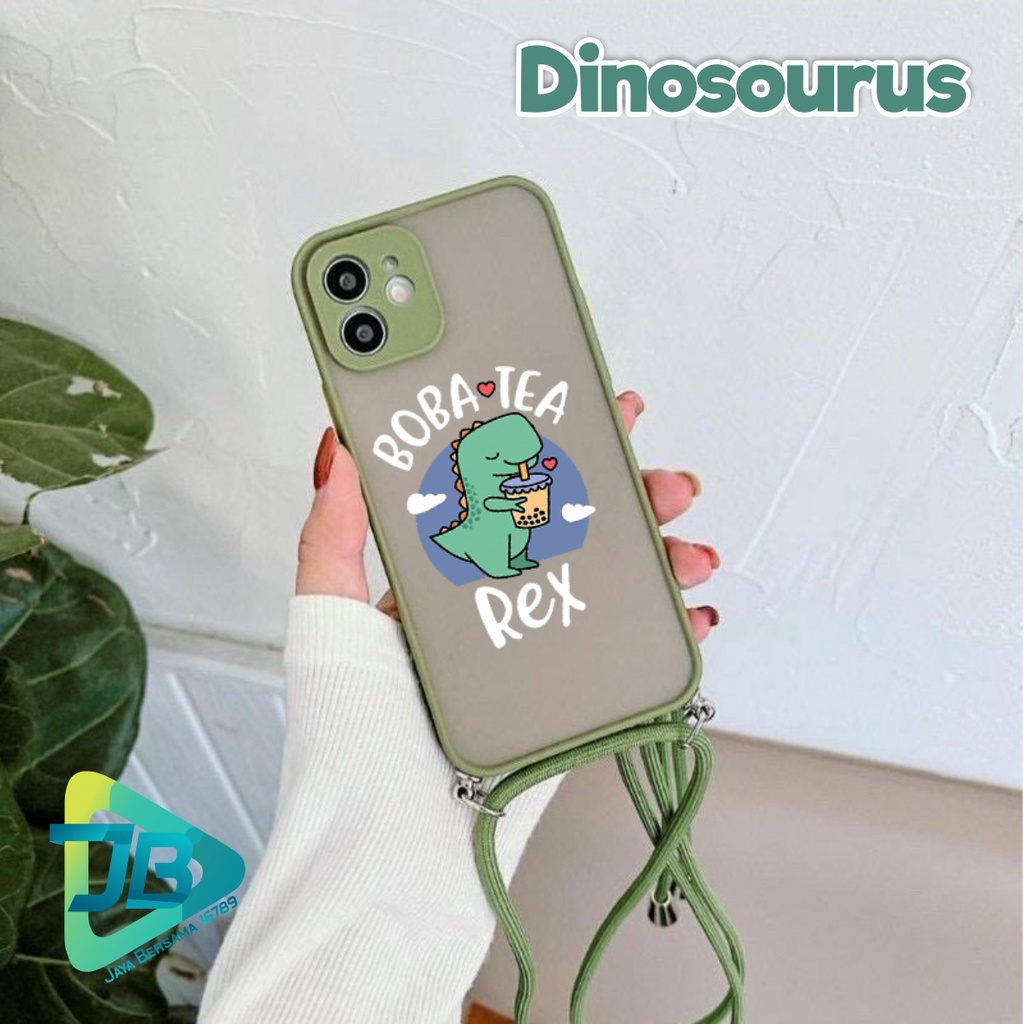 SOFTCASE SLINGCASE DOVE DINOSAURUS OPPO VIVO SAMSUNG XIAOMI REALME IPHONE ALL TYPE JB4925