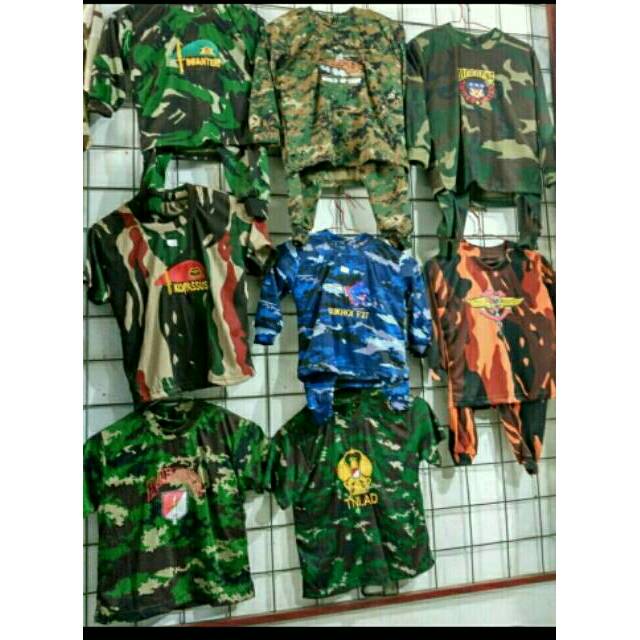 Setelan Army Anak Loreng Army Bordiran Motif Tank Tempur