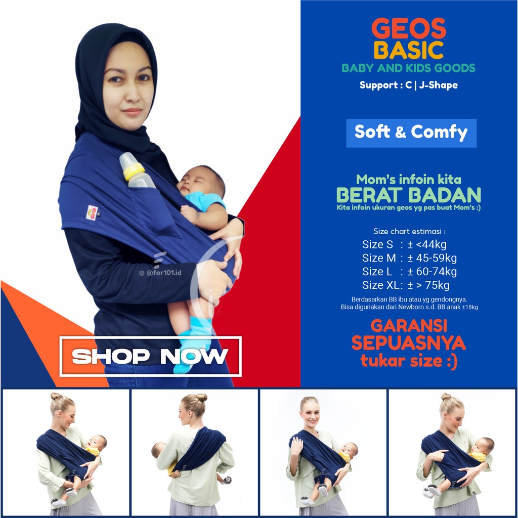 Gendongan Bayi Geos Samping Cimo Original