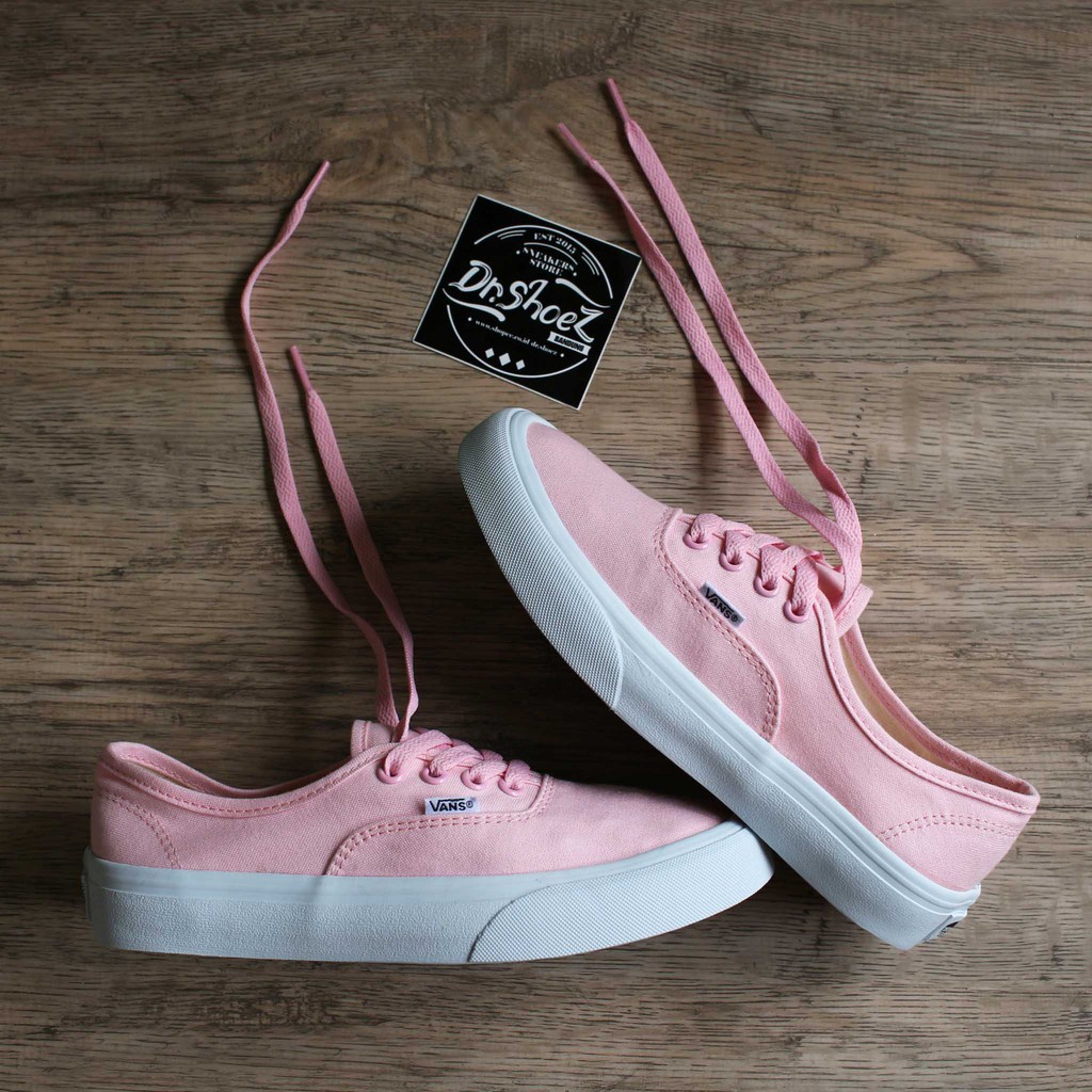 pink & white vans