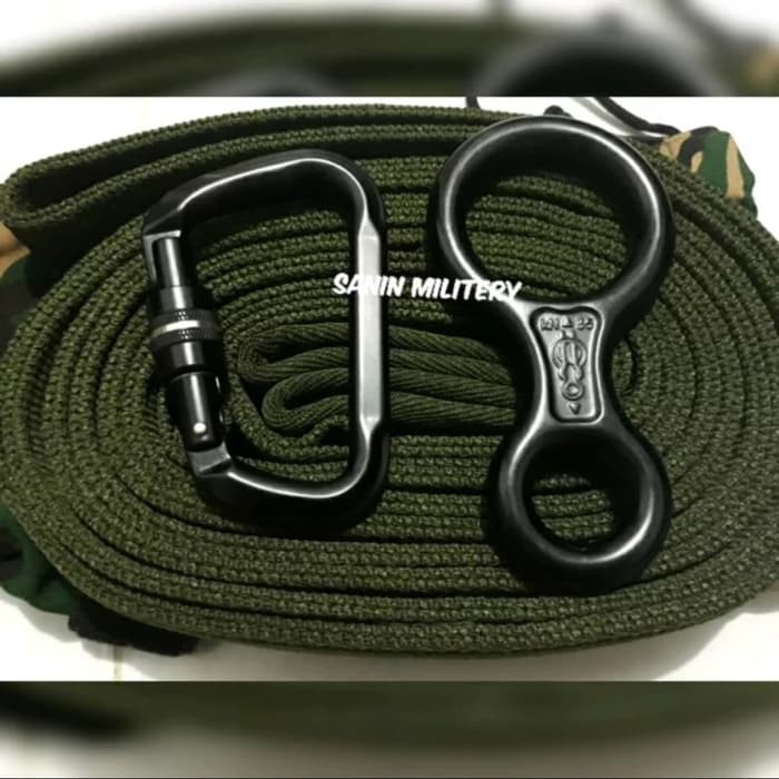 Terlaris Webbing Carabiner Delta Screw Figure 8 Jatah Original