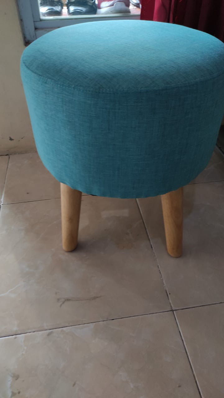 Offo Living - Kursi Sofa Puff Anya - Teal / Marine