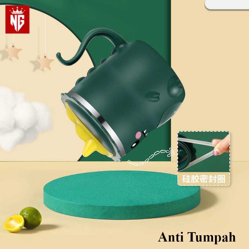 COD Gelas Mug Cangkir Wadah Tempat Bitol Botol Kopi Susu Air Minum Anak Sekolah TK Perempuan Laki Sedotan BPA Free Gelas Anak Karakter Anti Tumpah Pecah Tahan Panas Stenlis Stainless Steel Tutup Kado Cantik Unik Lucu Estetik Korea Aesthetic Korean Murah-7