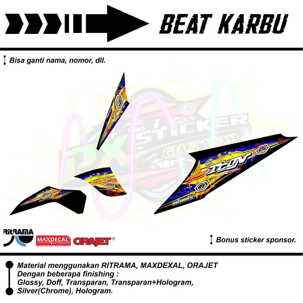 Striping Custom BEAT KARBU
