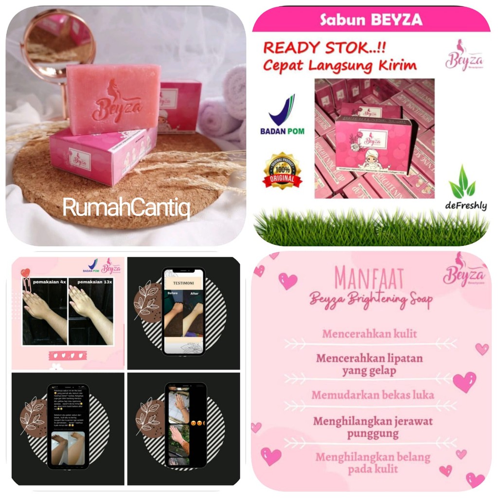 BEYZA BEAUTY WHITENING SOAP SABUN PEMUTIH BADAN BPOM