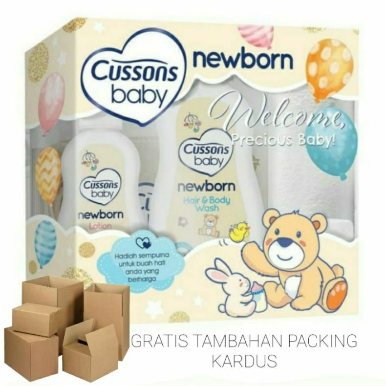 PROMO Cussons Baby NEWBORN Gift Pack Set 5 in 1 / Paket Perawatan Bayi / Kado Kelahiran Bayi Baru Lahir-7
