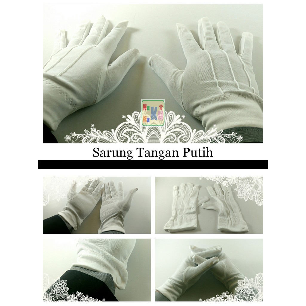 Sarung Tangan warna Putih
