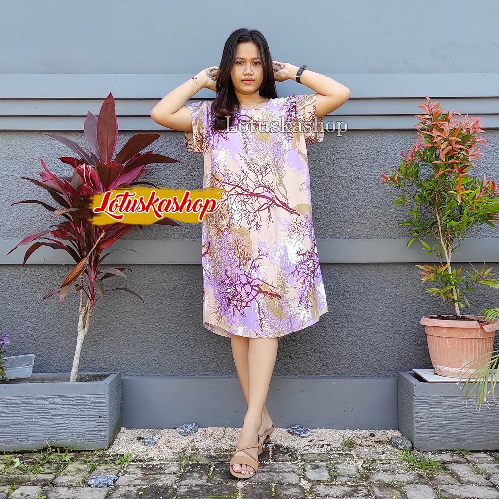 Daster Bali Arnium-Akar Lilac