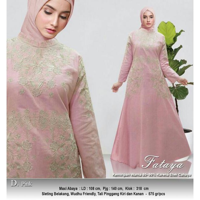 ABAYA FATTAYA ORI DU - BAJU MUSLIM MURAH TERBARU GROSIR PAKAIAN WANITA BUSANA PESTA MODERN GAMIS