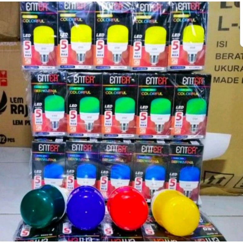 lampu led warna/lampu hias warna 5watt led - biru