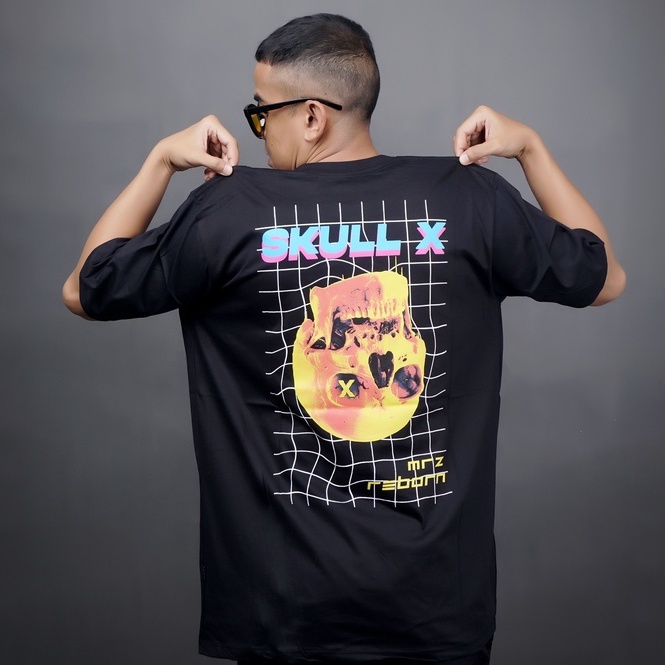 Kaos Distro Murah MRZ Reborn - " T-Shirt Skull X "
