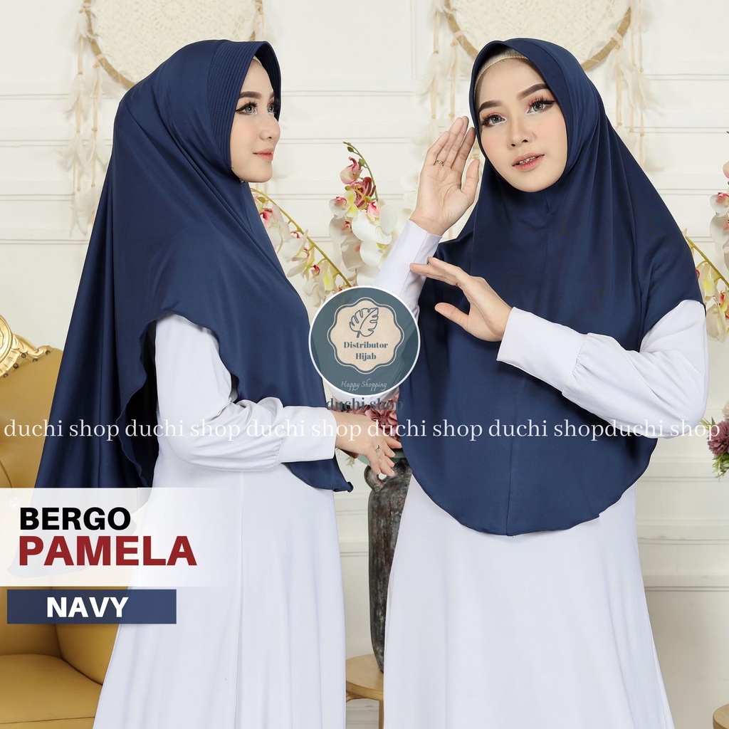 Jilbab bergo pamela Jersey / jilbab sport / Hijab Instan Jersey pinguin Jilbab Bergok Khimar Pinguin PET ANTEM Bahan Jersey Super / Jilbab Bergok Jersey / Kerudung Jersey Premium / Khimar Jersey-NAVY