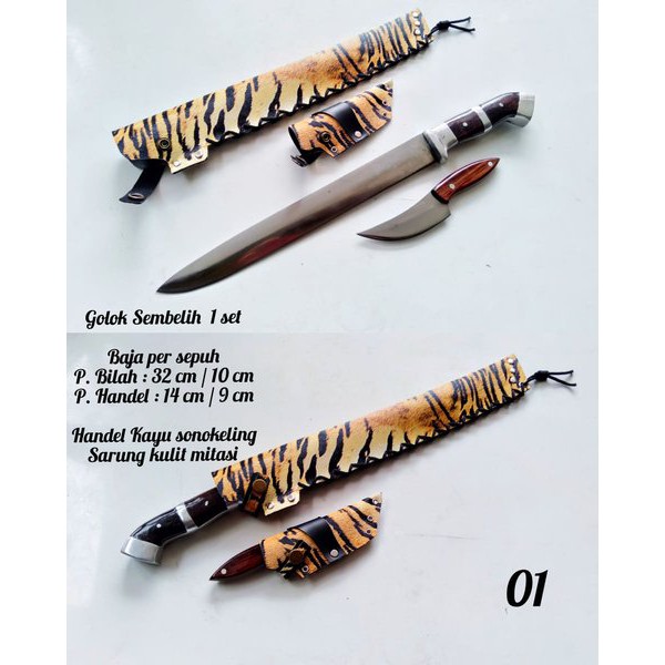 GOLOK SEMBELIH 1 SET PISAU JAGAL SEMBELIH BAJA PER 088 MURAH