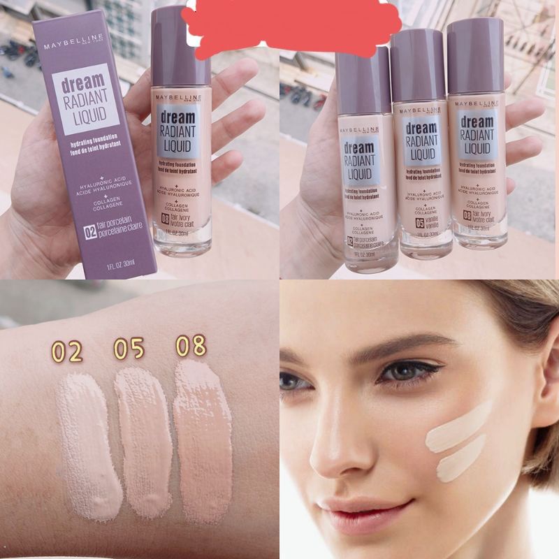 FOUNDATION MAYBELLINE MATTE DREAM RADIANT LIQUID