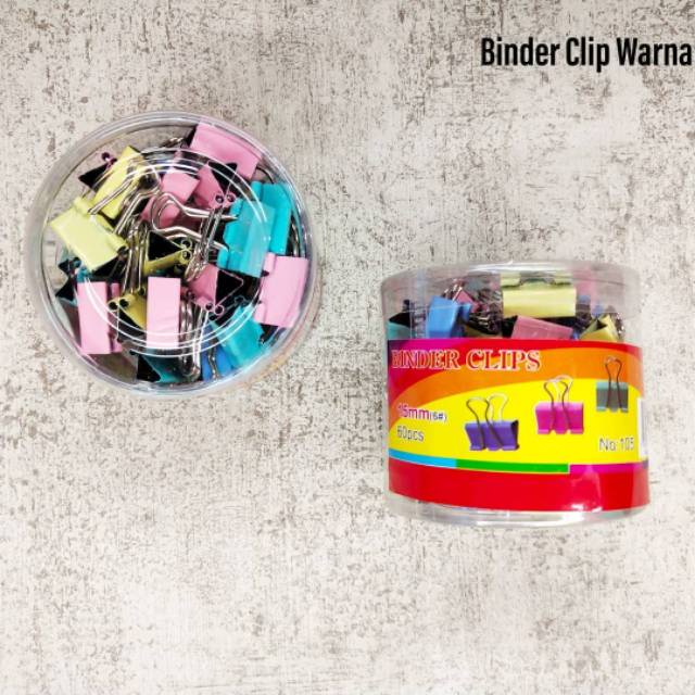 

(1Tabung) Binder Clip Warna 105