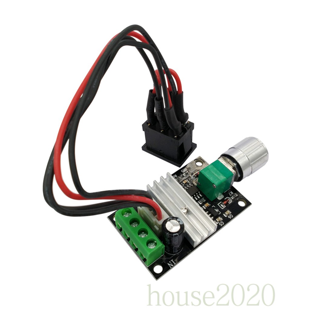 (House2020) Kontroler Kecepatan Motor Pwm Dc 6v 12v 24v 3a 80w 1203bb