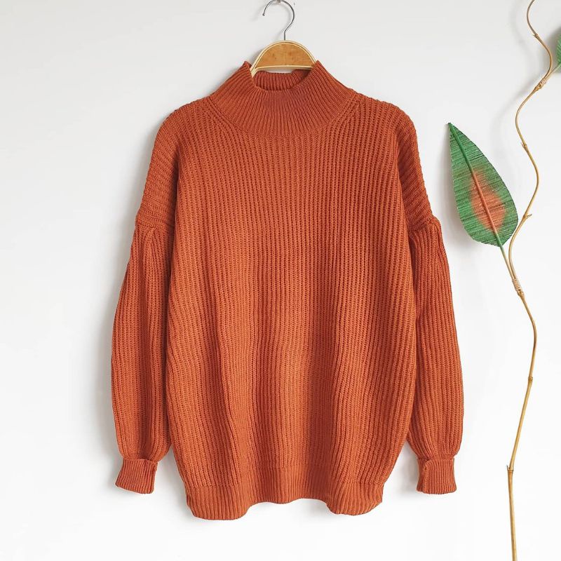 TURTLENECK KNIT ATASAN WANITA