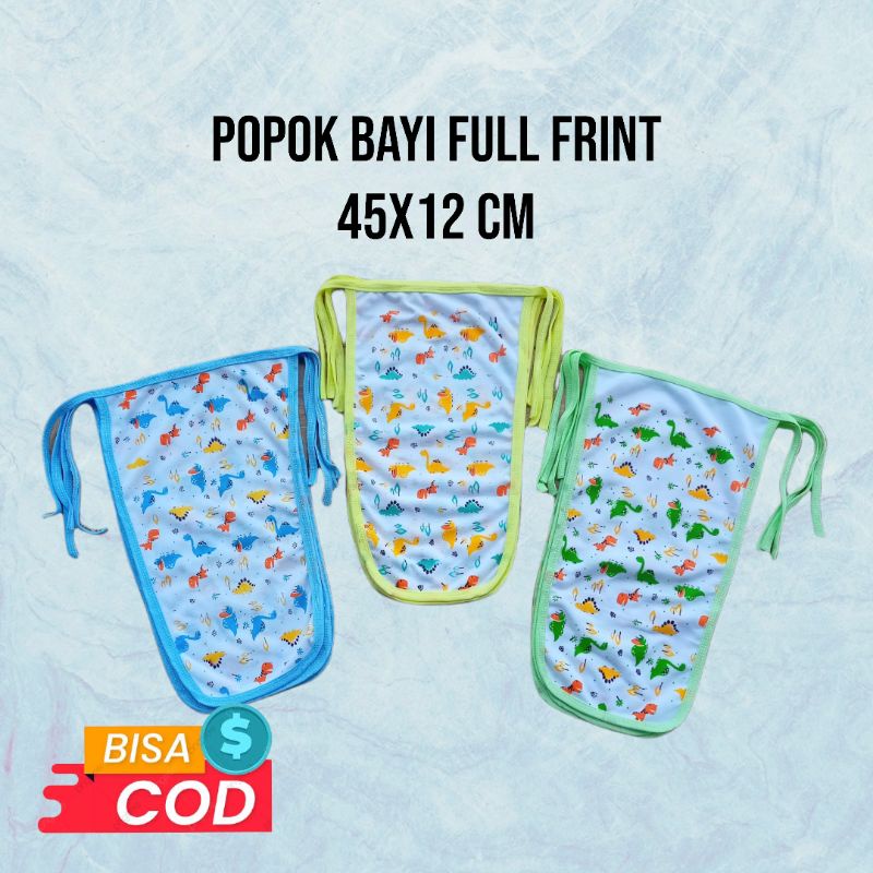 popok bayi full frint ( 1 lusin popok bayi motif dino )