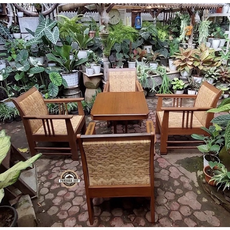 Set kursi tamu KANJENGAN lawas kayu jati