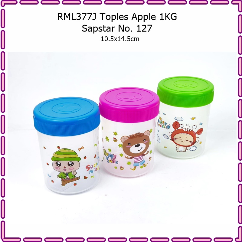 RML377J Toples Makanan Apple 1KG Sapstar No. 127