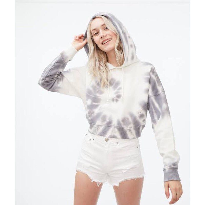 AEROPOSTALE Cropped TIE DYE HOODIE WANITA