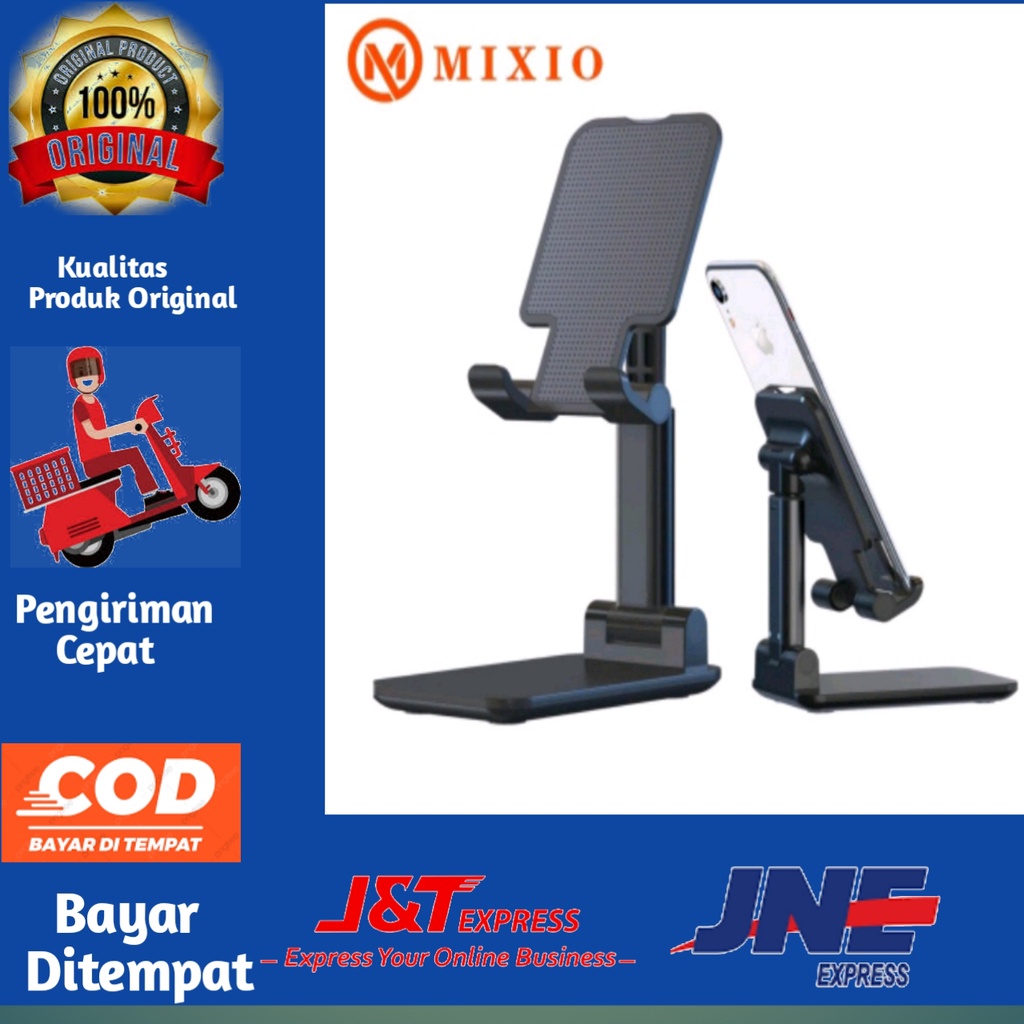 [BISA COD] Liftable Foldable Phone Holder Stand HP di Meja Folding Desktop