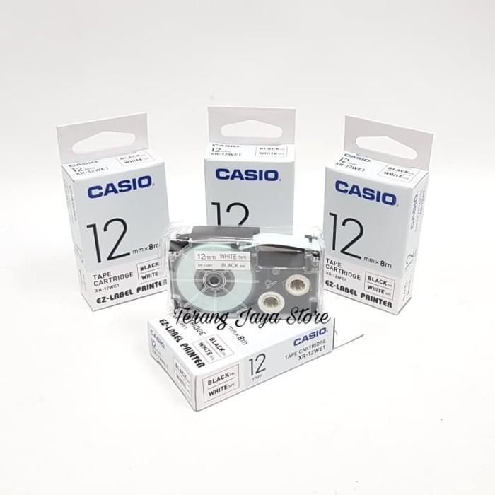 

Tape Label Casio Black Ink White XR-12WE1 Label Casio 12mm (Putih)