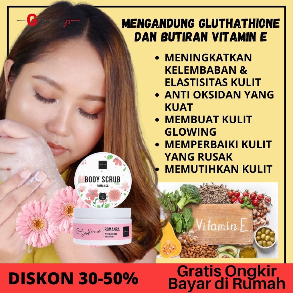 SCARLETT BODY SCRUB ROMANSA ORIGINAL BPOM - LULUR ROMANSA SCARLETT ORIGINAL