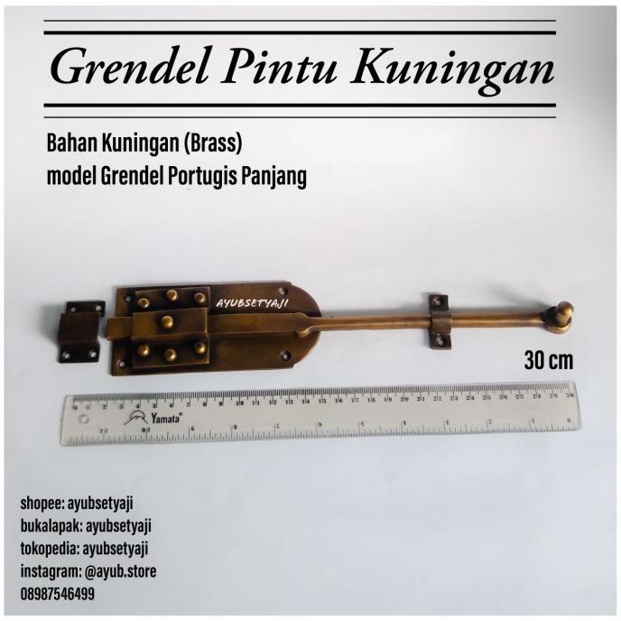 populer] Grendel Pintu Kuningan Portugis panjang grendel pintu antik klasik