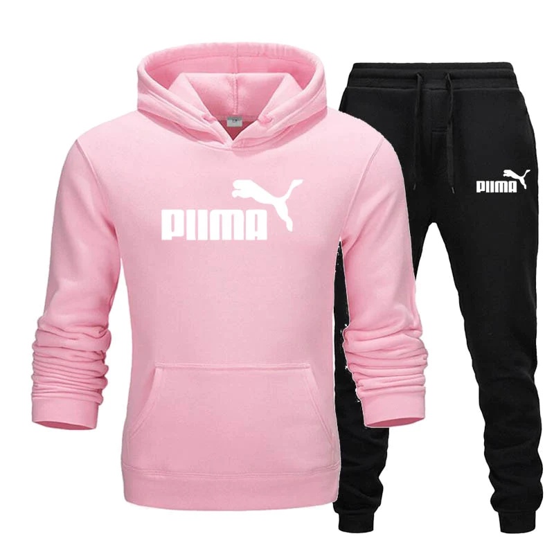 Set sweater Hoodie dan Celana Joger Panjang PUM4 II Setelan Celana Jogger &amp; Jumper Hoodie PUM4 II ( Pria &amp; Wanita )