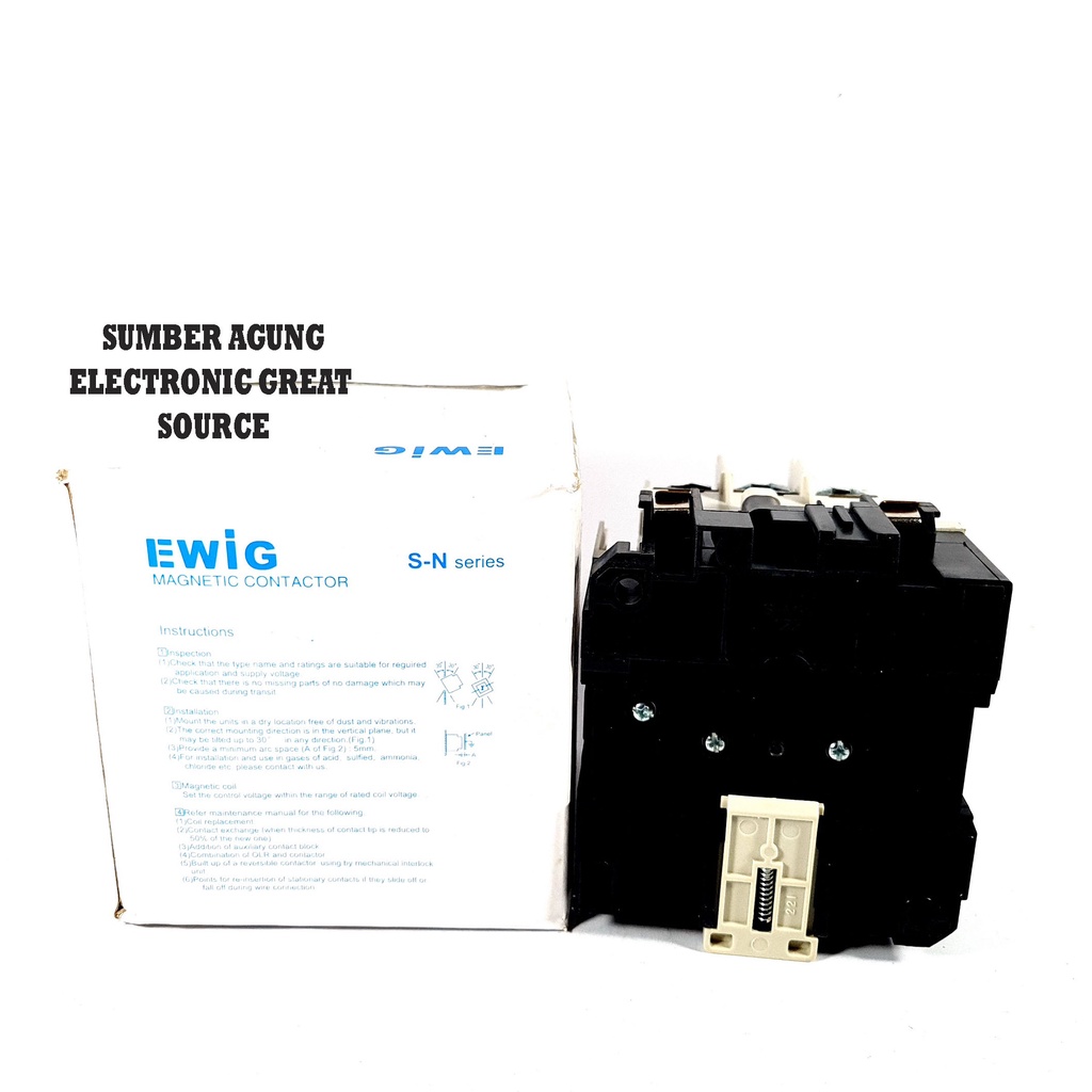 SN50 Ewig Kontaktor 80A Magnetic Contactor Panel Listrik Besar AC 200 240V