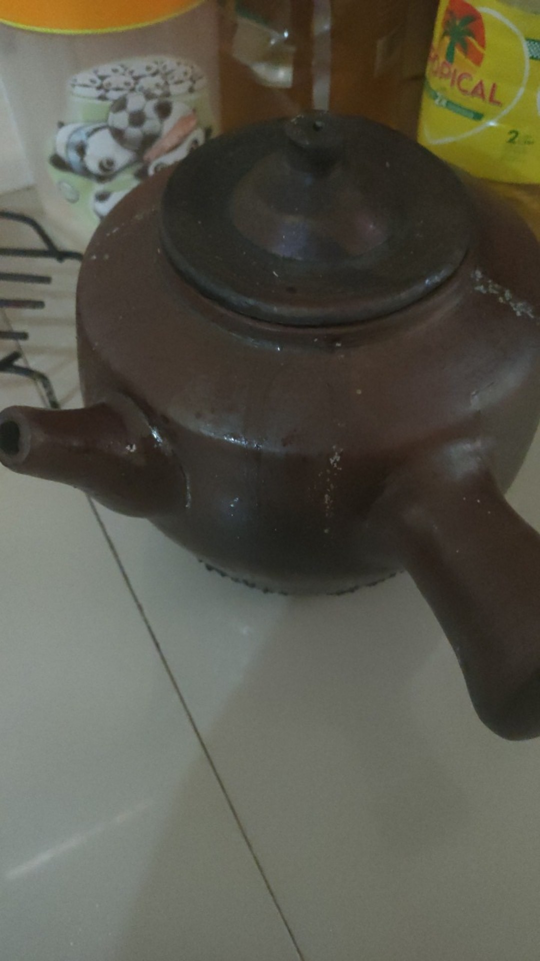 Teko Jamu Besar Panci Jamu Gerabah Tanah Liat