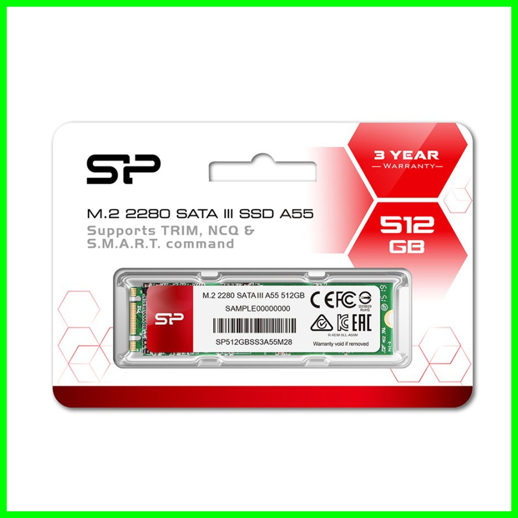 SSD Silicon Power A55 512GB SSD M.2 2280 SATA III 3D M2 SATA