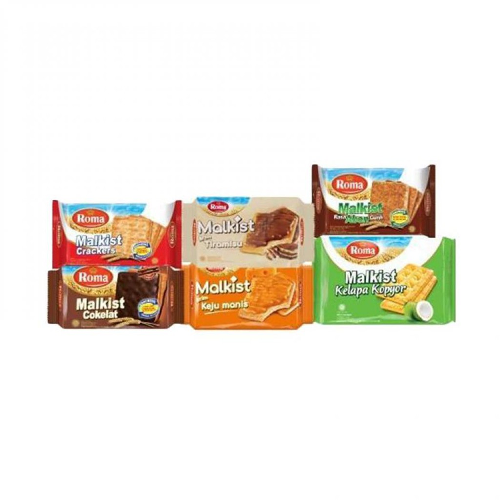 

ROMA Malkist Crackers Coklat / Cream / Abon Pack 135g