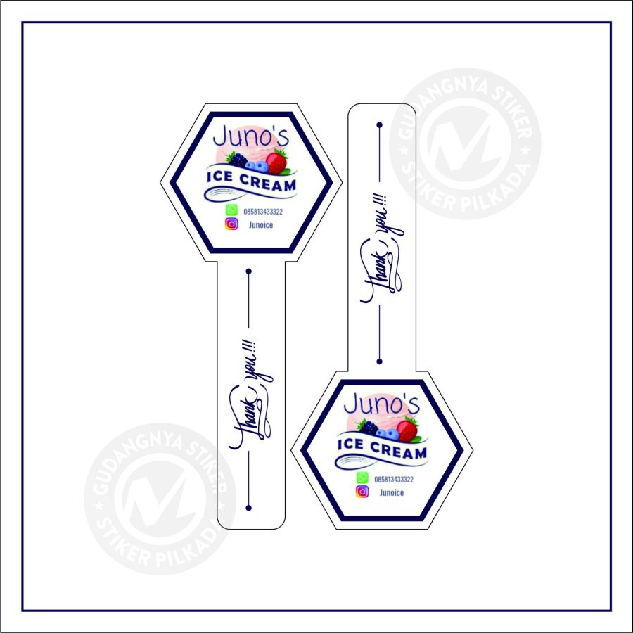 

stiker vinyl custom label makanan uk 4,5x10,5cm