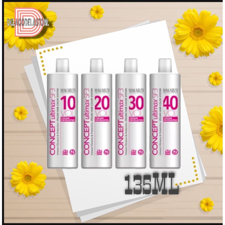 Makarizo Peroxide 135ml / Makarizo Cream Developer / Campuran Cat Rambut 135ML