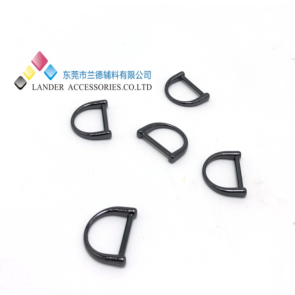 Lander Ring D / Alloy Ring 12.8mm / Shiny Gun Metal / FX0638 / 3pcs