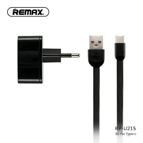 Remax 2.4 A Dual USB Charger With Data Cable for Type-C RP-U215 original