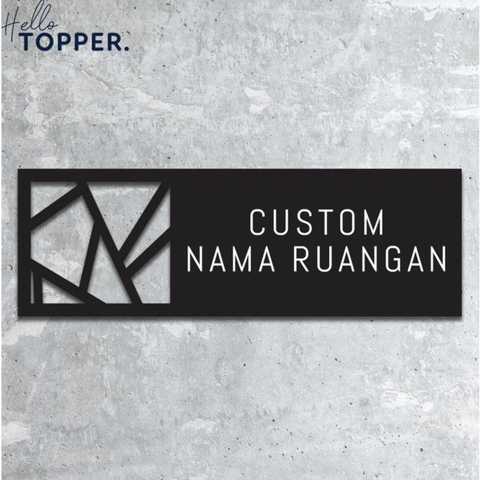

Custom Nama Ruangan Signage Akrilik Sign Board Acrylic Papan Custom