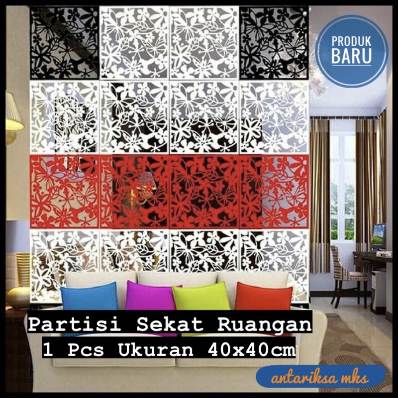 PARTISI SEKAT RUANGAN Minimalis Bebas Ukuran Dekorasi Rumah Pembatas Rumah Penyekat Ruangan Sekat Ruangan Bahan PVC