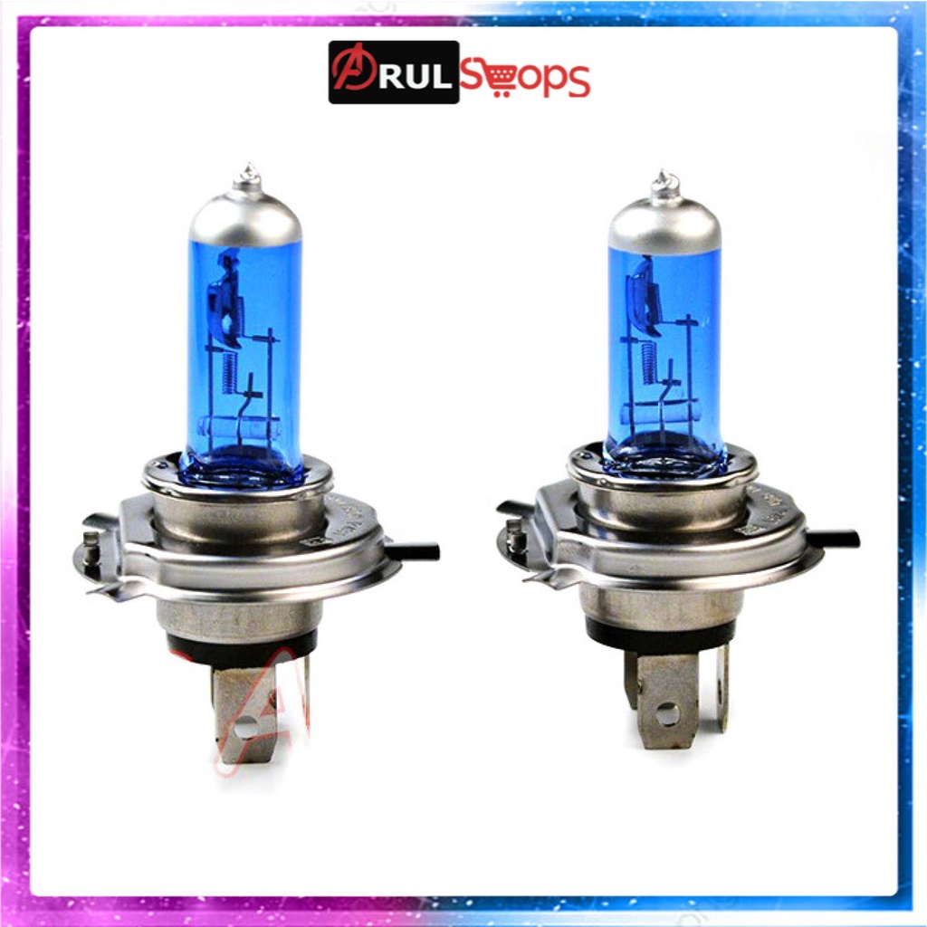 Hankle Lampu Mobil Headlight Halogen Xenon H4 4000K 100/90W 1 PCS