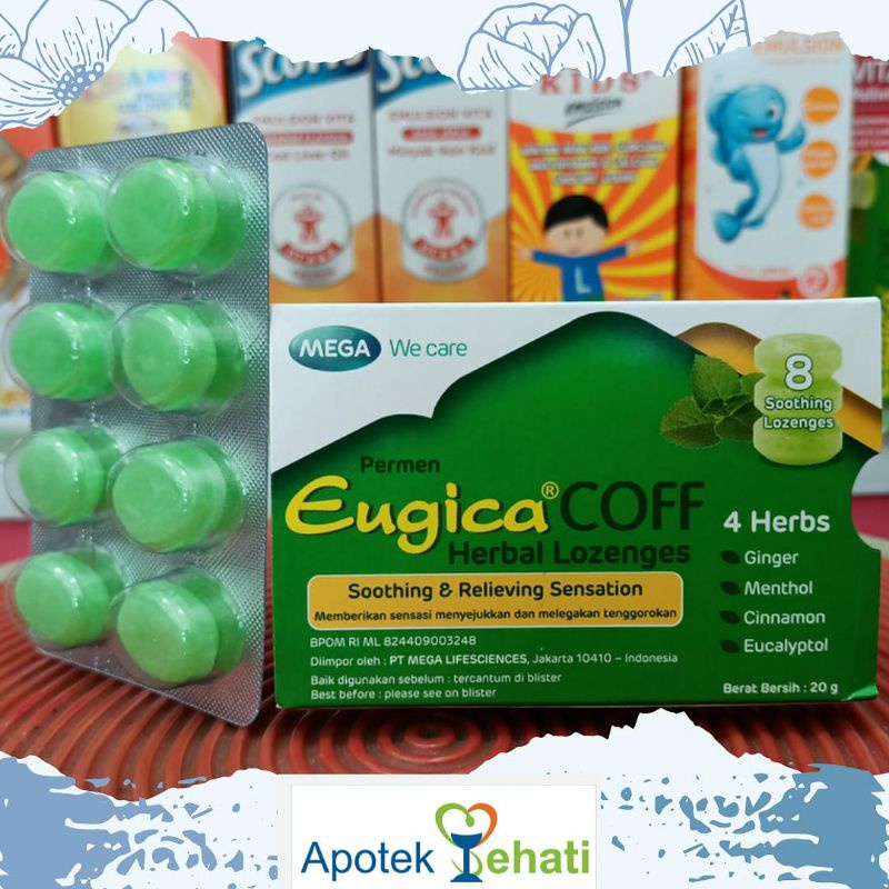 

Permen Eugica Coff Herbal Mega We Care isi 8 Lozenges
